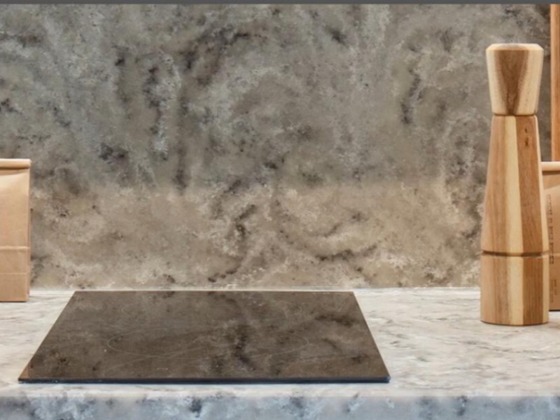 Marble looking solid surface worktop Marble looking solid surface worktop
