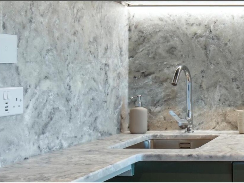 Marble lookng modified solid surface worktop Marble lookng modified solid surface worktop