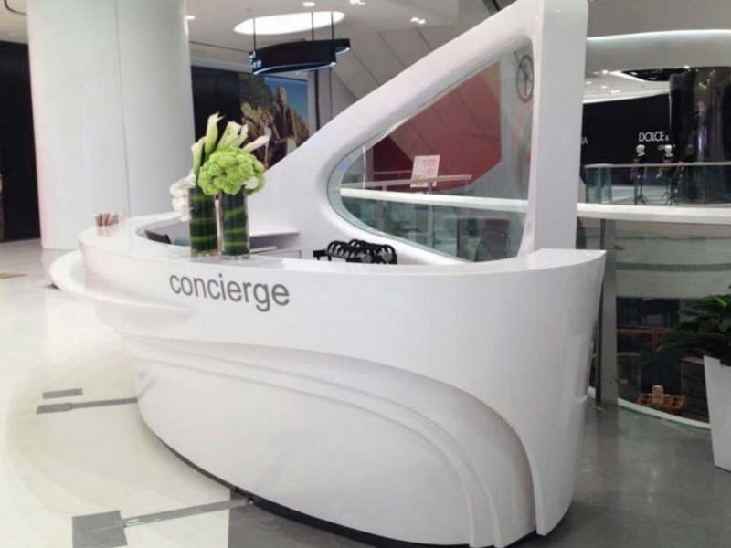 Pure Acrylic Solid Surface reception desk